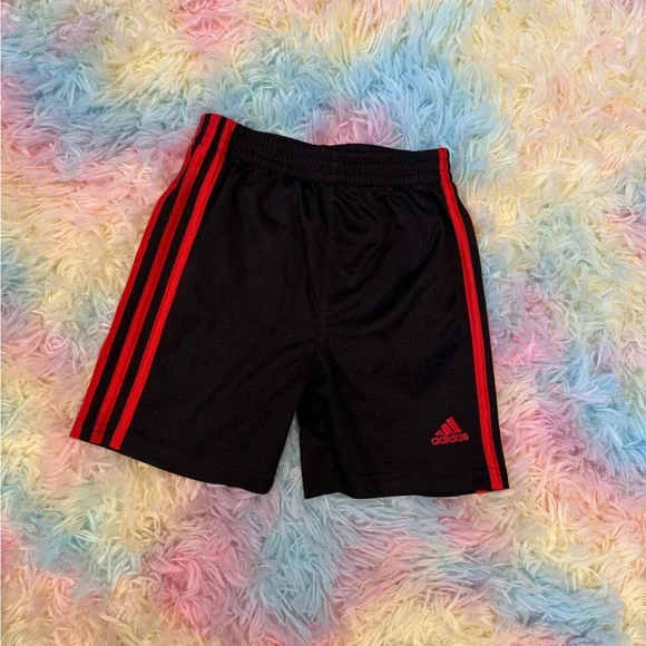 BUNDLE Boys 5 Adidas Black Tracksuits Set with Red and Green Stripes - Picture 5 of 8
